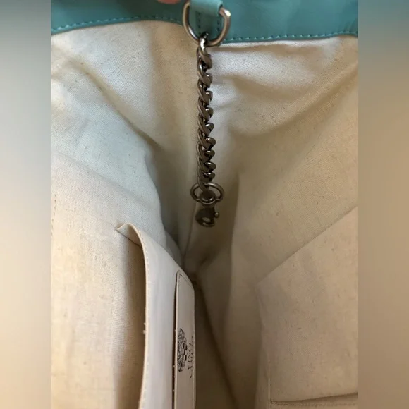 Vince Camuto Chic Teal Quilted Tote Bag